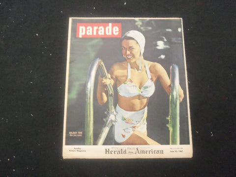 1947 JUNE 22 SYRACUSE HERALD AMERICAN PARADE MAGAZINE - HOLIDAY TIME - SP 886V