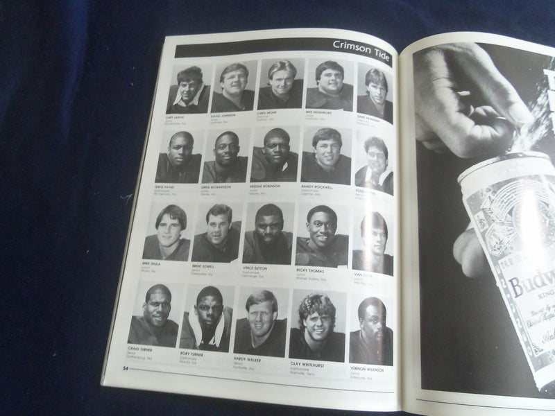 1985 OCT 12 FOOTBALL PROGRAM - PENN STATE UNIV VS UNIVERSITY ALABAMA - ST 6044ZA