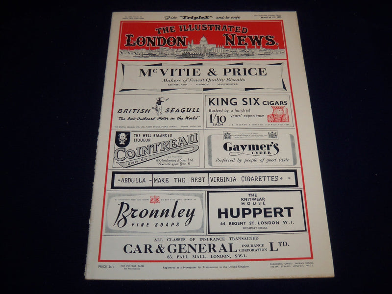 1955 MARCH 19 ILLUSTRATED LONDON NEWS MAGAZINE - ALBERT MEMORIAL - E 8003