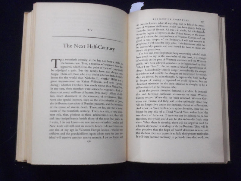 1951 NEW HOPES FOA A CHANGING WORLD HARDCOVER BOOK BY BERTRAND RUSSELL - KD 8675