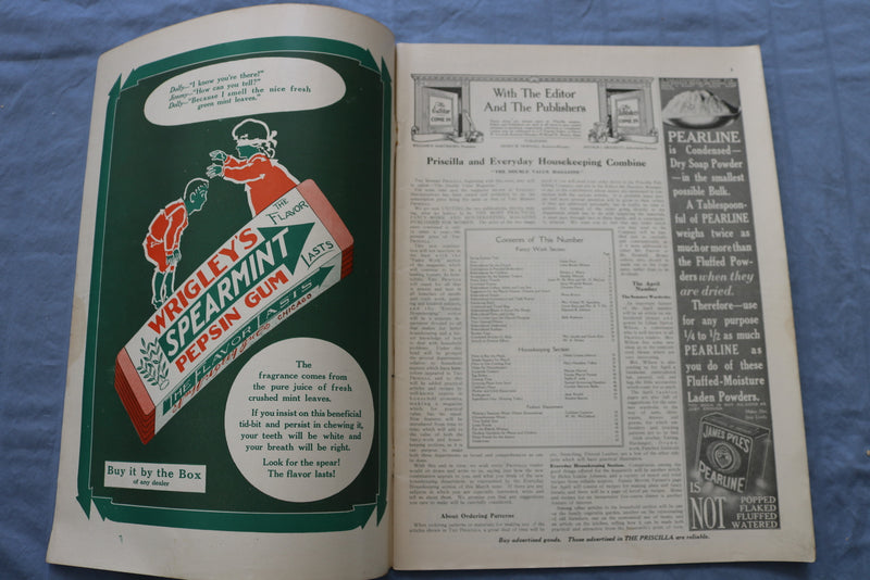 1912 MARCH THE MODERN PRISCILLA MAGAZINE -ILLUSTRATIONS, STORIES & ADS- SP 4782H