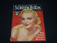 1937 JUNE SCREEN BOOK MAGAZINE - MADELEINE CARROLL COVER - E 12172