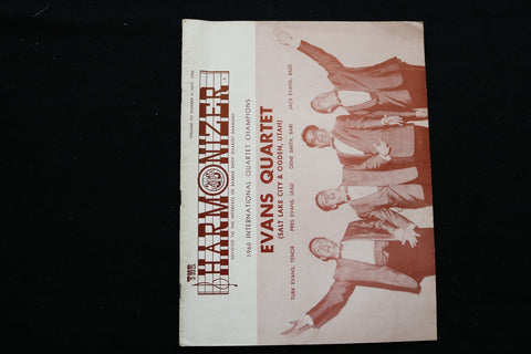 1960 JULY THE HARMONIZER MAGAZINE - THE EVANS QUARTET COVER - SP 4926E