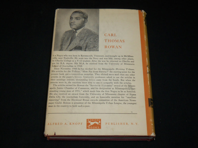 1952 SOUTH OF FREEDOM HARDCOVER BOOK BY CARL T. ROWAN - KD 6375