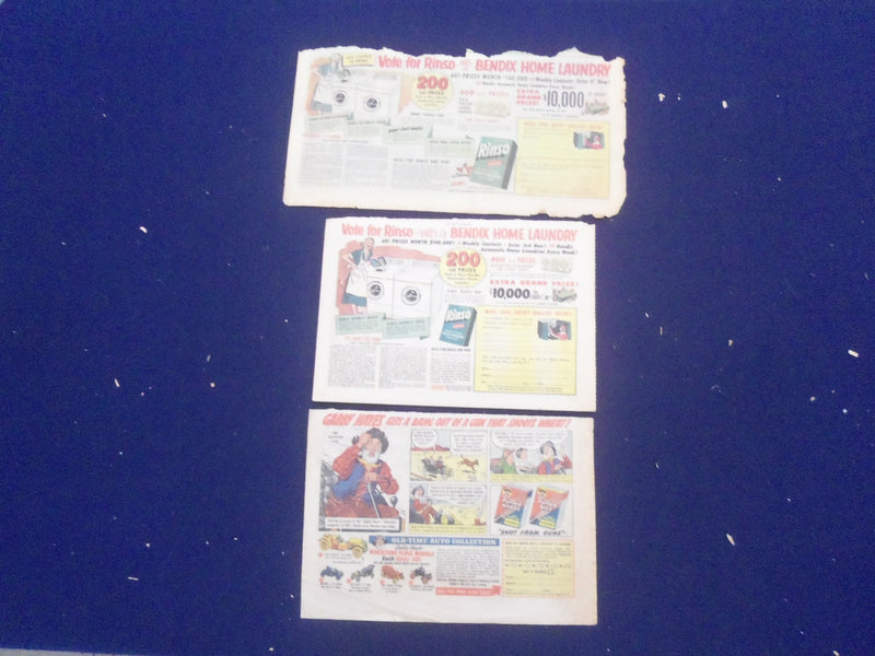 1950'S I LOVE LUCY - PHILIP MORRIS COLOR COMICS ADS - LOT OF 3 - NP 5267