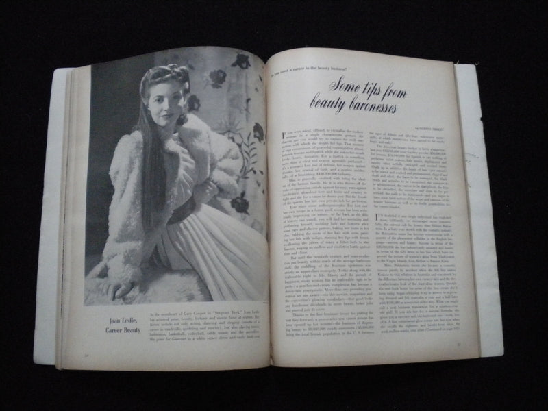 1941 OCTOBER GLAMOUR MAGAZINE - FASHION AND BEAUTY FAIR - SP 1522O