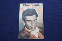 1946 OCTOBER 22 CINEMONDE MAGAZINE - HENRI VIDAL - LAUREN BACALL COVER - E 23944