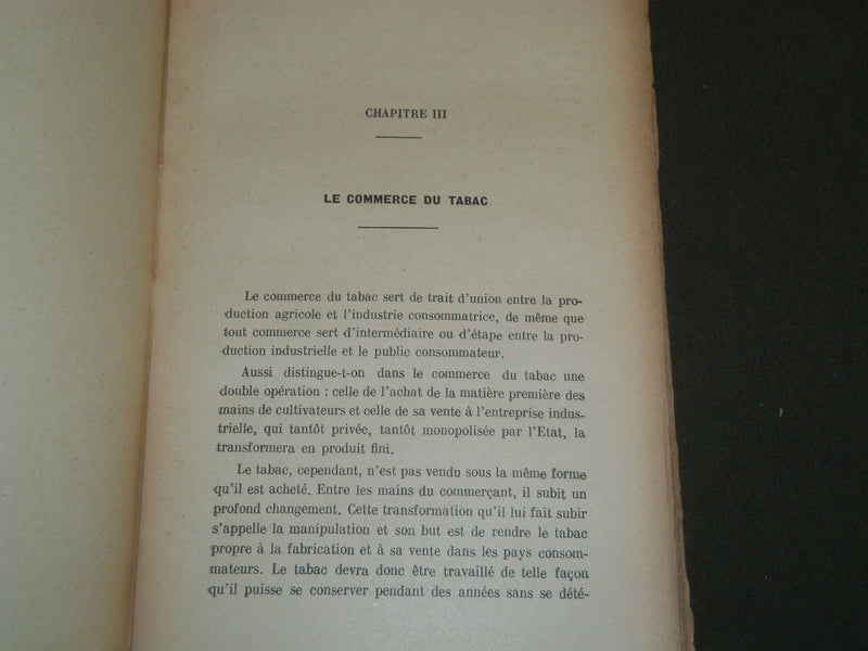 1926 LE TABAC EN BULGARIE BOOK BY DR. EDOUARD FERNANDEZ - FRENCH - J 4758