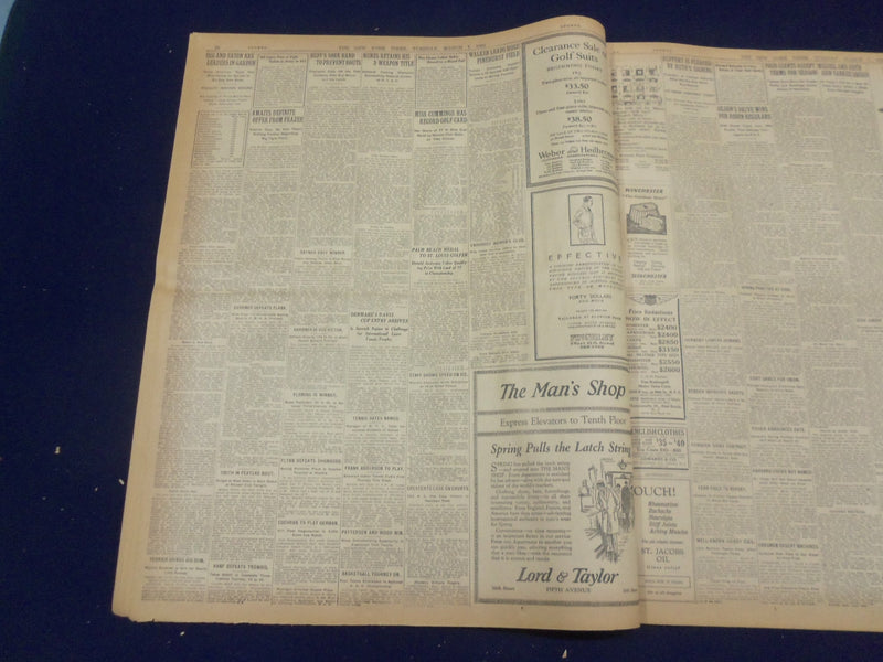1922 MARCH 7 NEW YORK TIMES - COAL MINERS VOTING FOR STRIKE APRIL 1 - NT 8309