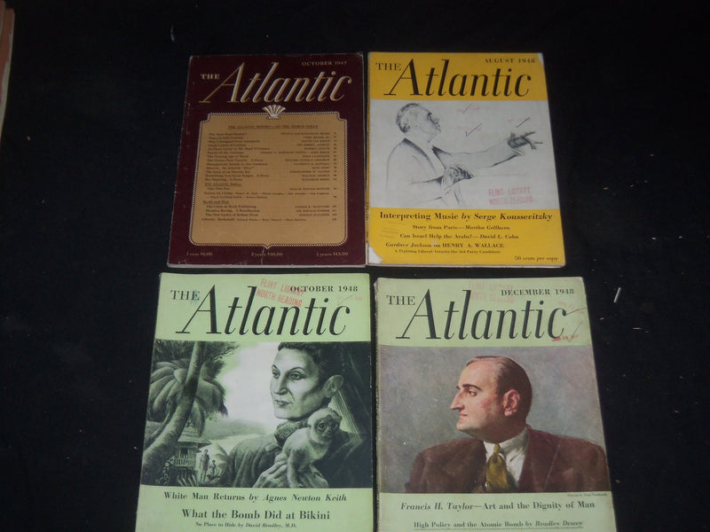 1931-1948 THE ATLANTIC MONTHLY MAGAZINE-LOT 18 ISSUES-STORIES & ARTICLES-WR 1364