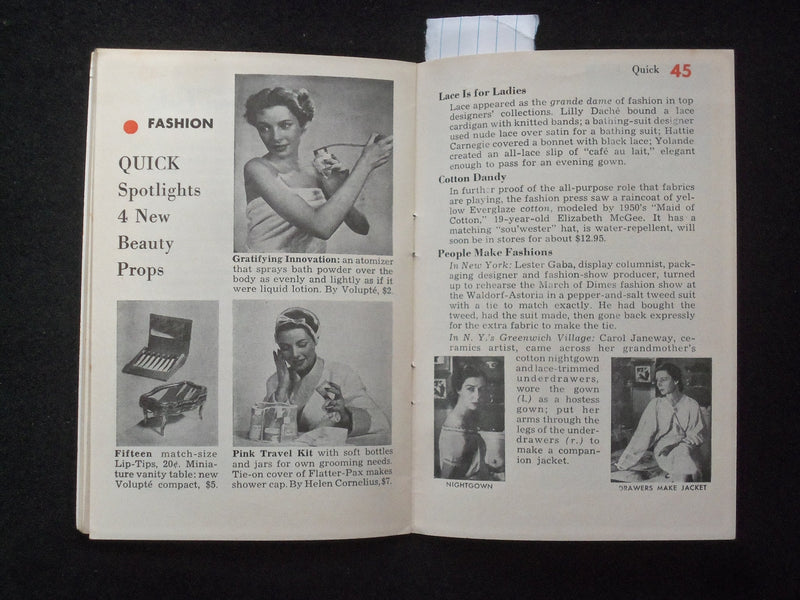 1950 FEBRUARY 6 QUICK MAGAZINE - INGRID BERGMAN COVER - J 9976