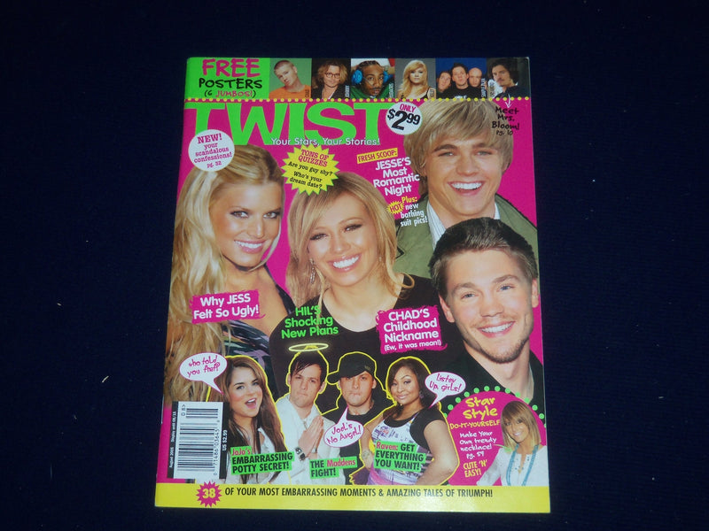 2005 AUG TWIST MAGAZINE - JESSICA SIMPSON, HILARY DUFF COVER - SP 3898