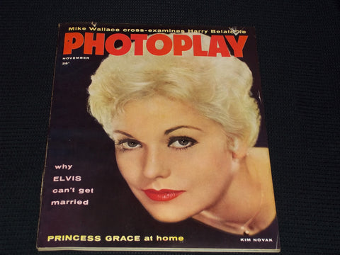 1957 NOVEMBER PHOTOPLAY MAGAZINE - KIM NOVAK FRONT COVER - E 16703