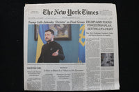 2025 FEBRUARY 20 NEW YORK TIMES - TRUMP CALLS ZELENSKY 'DICTATOR' AS FEUD GROWS