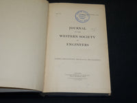 1904-1940 WESTERN SOCIETY OF ENGINEERS JOURNAL BOUND VOLUMES LOT OF 18 - KD 5A