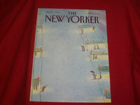 1986 APRIL 7 NEW YORKER MAGAZINE FRONT COVER ONLY - GREAT ART FOR FRAMING