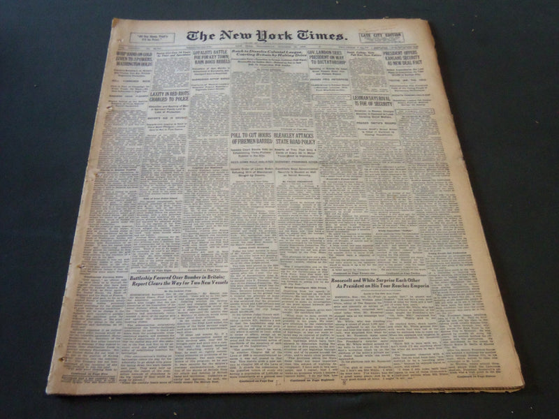 1936 OCTOBER 14 NEW YORK TIMES - REICH TO DISSOLVE COLONIAL LEAGUE - NT 6693