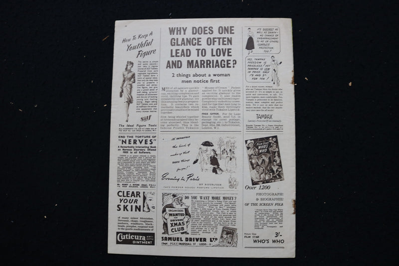 1949 AUG 13 PICTURE SHOW MAGAZINE-BETTY GRABLE-DOUGLAS FAIRBANKS COVER - E 26365