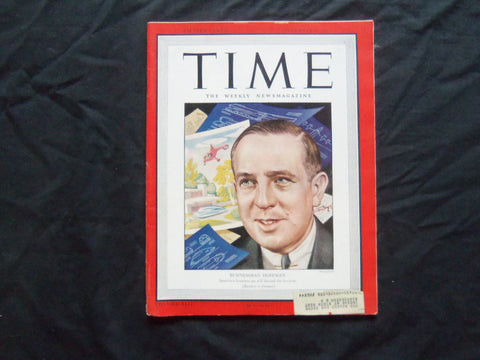 1943 SEPTEMBER 6 TIME MAGAZINE - PAUL HOFFMAN - T 880
