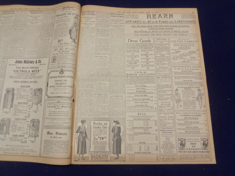 1918 APRIL 21 NEW YORK TIMES - GERMAN ATTACK REPULSED BY AMERICANS - NT 8221