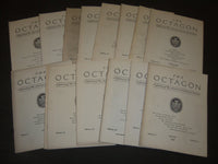 1935-1940 THE OCTAGON JOURNAL OF AMERICAN INSTITUTE LOT OF 39 ISSUES - O 529C