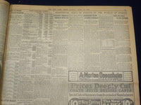 1918 APRIL 14 NEW YORK TIMES -BRITISH CHECK FOE, FRENCH ATTACK THE SOUTH-NT 8211