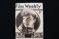 1934 MAY 11 FILM WEEKLY MAGAZINE - KATHERINE HEPBURN COVER - E 24641