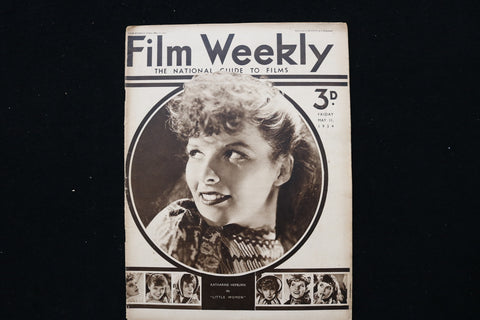 1934 MAY 11 FILM WEEKLY MAGAZINE - KATHERINE HEPBURN COVER - E 24641