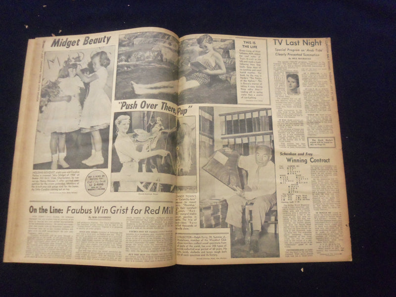 1958 JULY 31 BOSTON DAILY RECORD NEWSPAPER- $300K TAXES NETTED IN PROBE -NP 6369