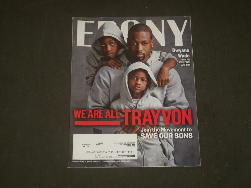 2013 SEPTEMBER EBONY MAGAZINE - DWAYNE WADE & SONS COVER - B 1319