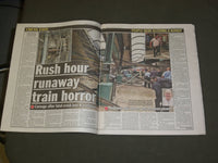 2016 SEPTEMBER 30 NEW YORK DAILY NEWS - NJ TRANSIT HOBOKEN TRAIN STATION CRASH
