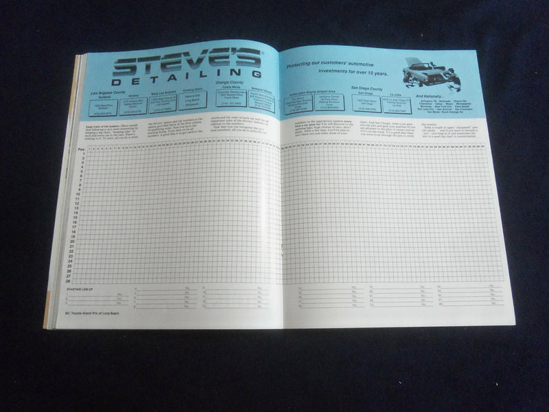 1987 APRIL 3-5 TOYOTA GRAND PRIX OF LONG BEACH RACING PROGRAM - SP 3744R