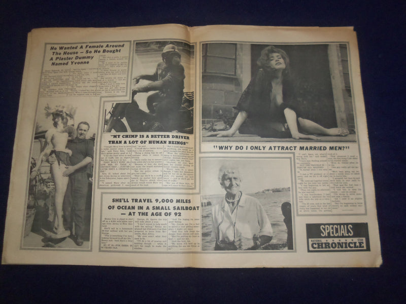 1966 MARCH 21 NATIONAL STAR CHRONICLE NEWSPAPER- RAPED 5 GIRLS IN 2 HRS -NP 6898