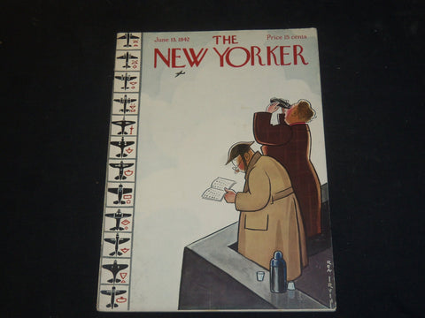 1942 JUNE 13 THE NEW YORKER MAGAZINE - ILLUSTRATED COVER - NY 1685