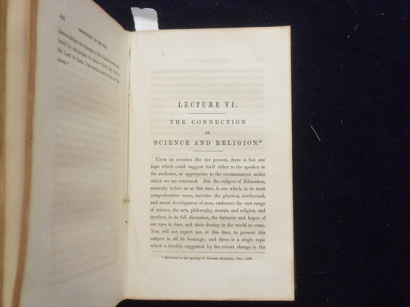 1851 LECTURES ON THE PROGRESS OF CIVILIZATION HARDCOVER BOOK -JOHN LORD- KD 8447