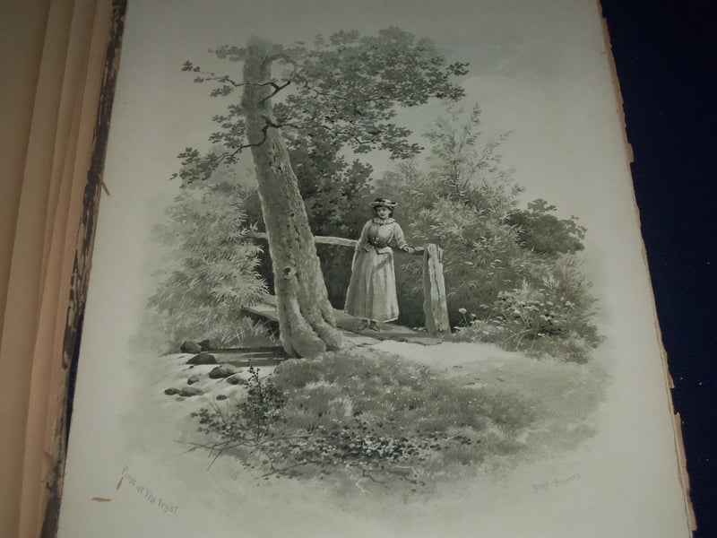 LATE 1800'S SIX MONOCHROME LANDSCAPE STUDIES BY ALBERT BOWERS NO. 192 - WR 1128M