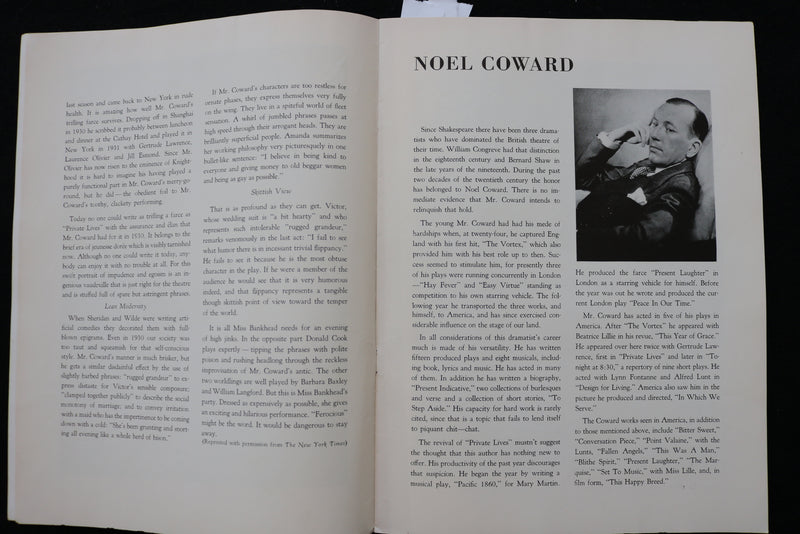 1940'S PRIVATE LIVES PROGRAM - TALLULAH BANKHEAD - DONALD COOK - K 2291