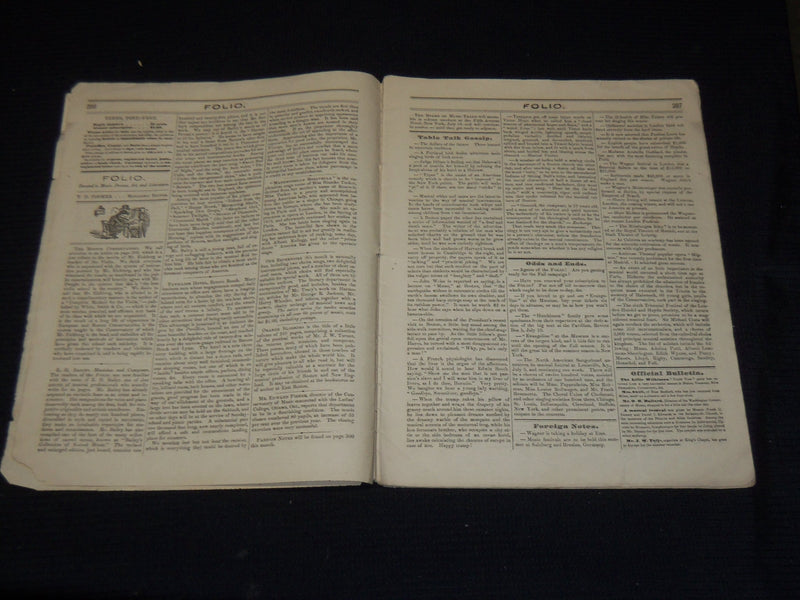 1877 THE FOLIO MAGAZINE LOT OF 6 ISSUES - BOSTON - O 2922G