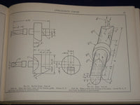 1938 APPLIED MECHANICAL DRAWING BOOK BY PAULL & SGRO - ILLUSTRATIONS - KD 2596