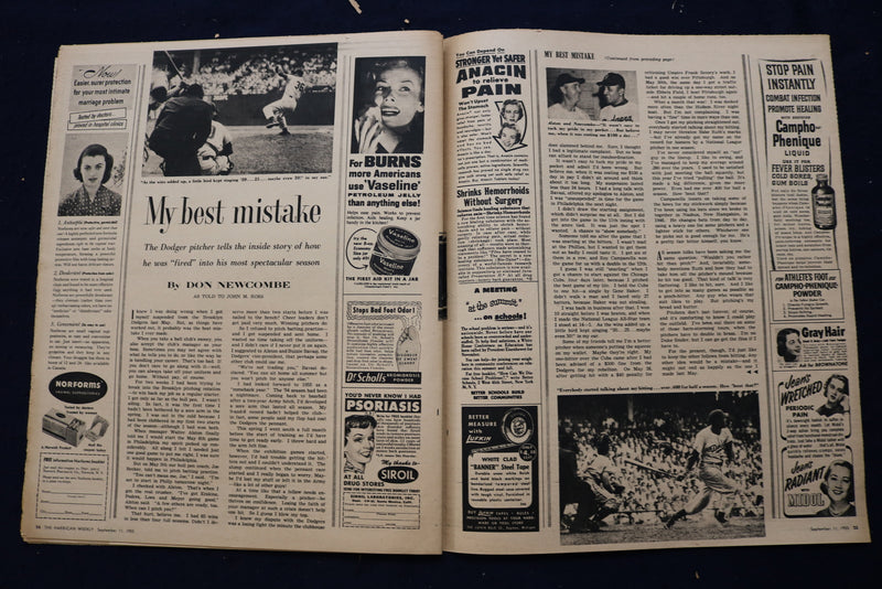 1955 SEP 11 AMERICAN WEEKLY MAGAZINE - SUSAN HAYWORTH ARTICLE & PHOTO - E 23270