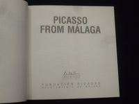 2001 PICASSO FROM MALAGA SOFTCOVER BOOK - ENGLISH & SPANISH TEXT - KD 8704