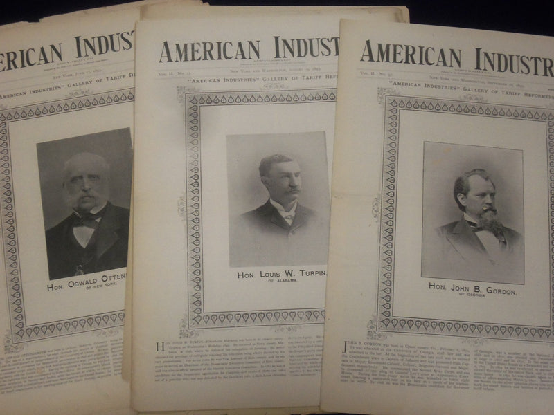 1893 AMERICAN INDUSTRIES MAGAZINE LOT OF 31 ISSUES - ILLUSTRATIONS- NP 1816