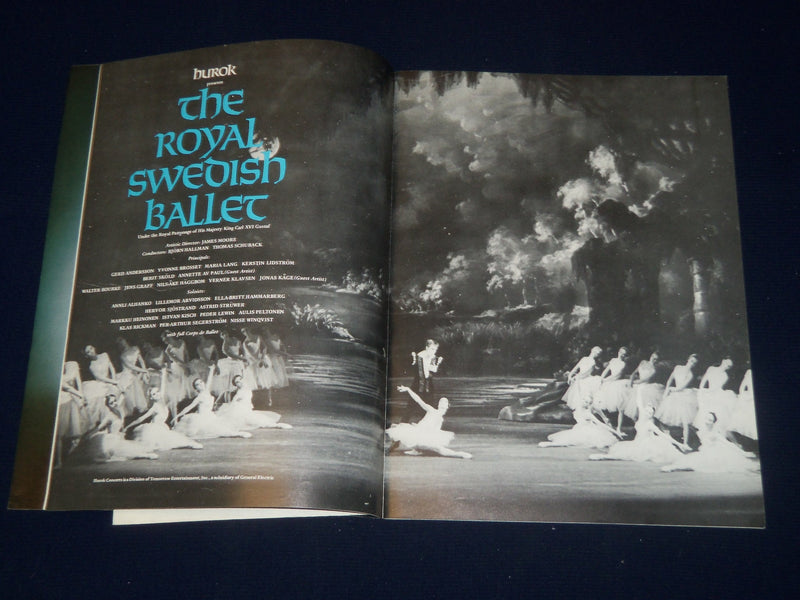 1975-1976 THE ROYAL SWEDISH BALLET PROGRAM - GREAT PHOTOS - J 5080