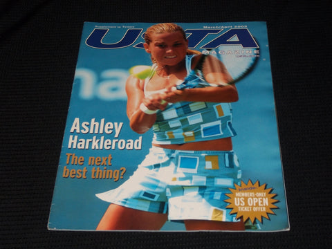 2003 MARCH USTA MAGAZINE - ASHLEY HARKLEROAD FRONT COVER - E 5416