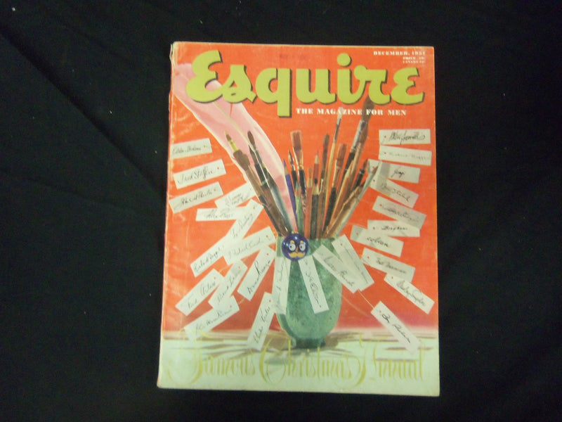 1951 DECEMBER ESQUIRE MAGAZINE - GREAT COVER, PHOTOS AND ADS - ST 2692