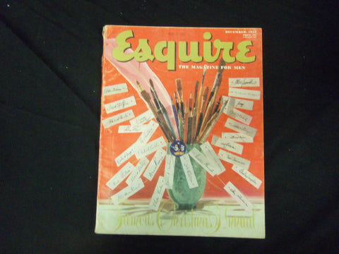1951 DECEMBER ESQUIRE MAGAZINE - GREAT COVER, PHOTOS AND ADS - ST 2692
