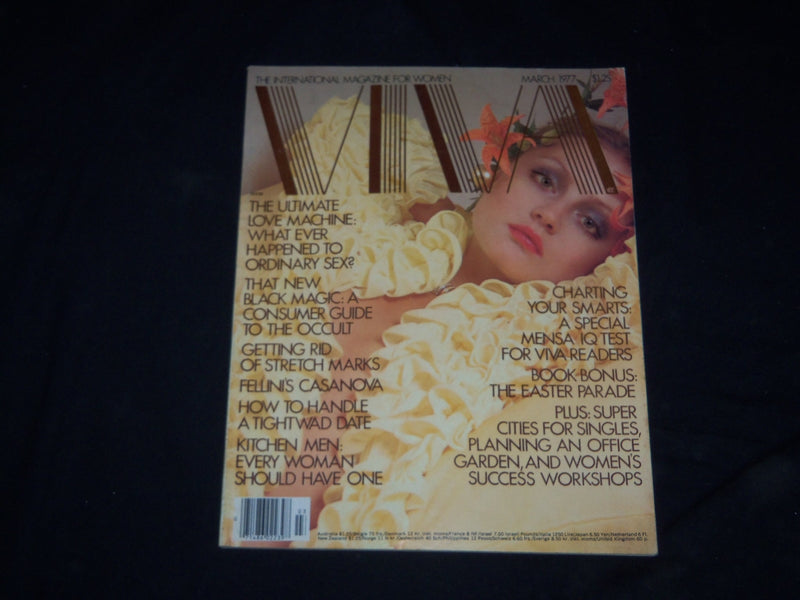 1977 MARCH VIVA MAGAZINE - NICE COVER, PHOTOS & ARTICLES - B 86
