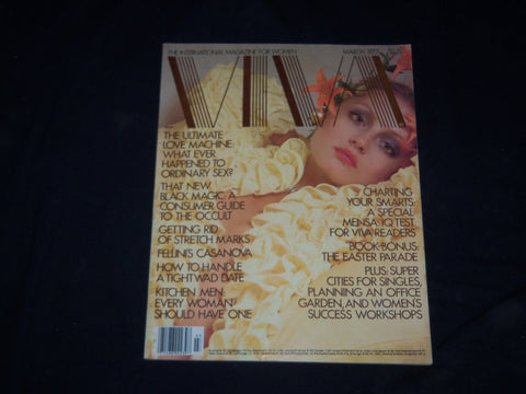 1977 MARCH VIVA MAGAZINE - NICE COVER, PHOTOS & ARTICLES - B 86