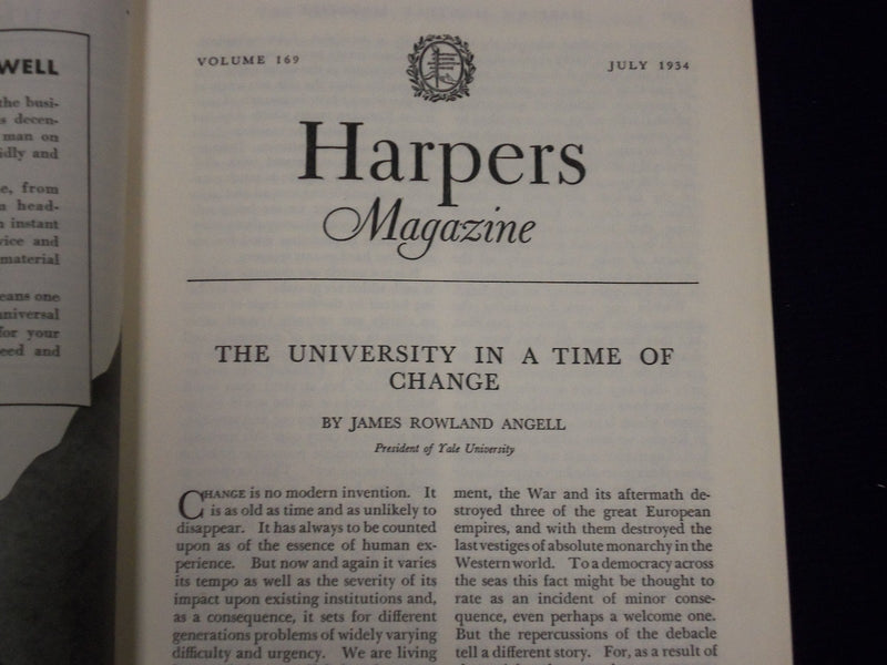 1934 HARPER'S MONTHLY MAGAZINE LOT OF 7 ISSUES - GREAT STORIES & ADS - WR 228