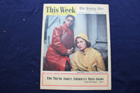 1952 MAR 9 THIS WEEK MAGAZINE - YVONNE DECARLO & JUNE ALLYSON ADS - E 22936